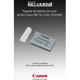 Paquete de baterías de iones de litio Canon NB-12L (3.6V, 1910mAh)