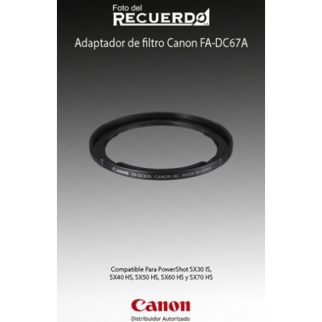 Adaptador de filtro Canon FA-DC67A