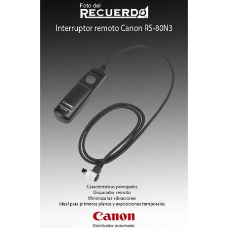 Interruptor remoto Canon RS-80N3