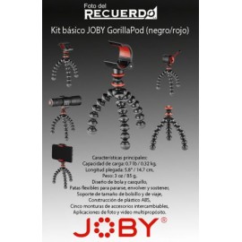 Kit básico JOBY GorillaPod (negro/rojo)