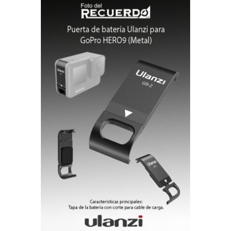 Puerta de batería Ulanzi para GoPro HERO9 (Metal)