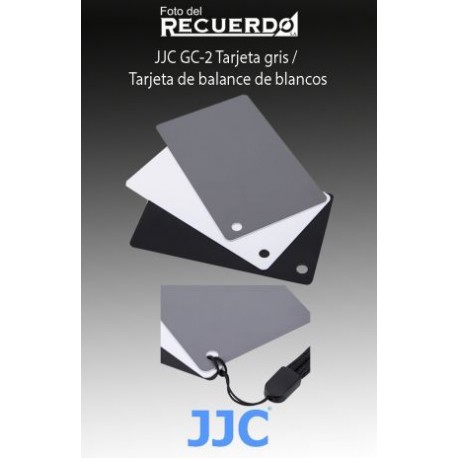 JJC GC-2 Tarjeta gris / Tarjeta de balance de blancos