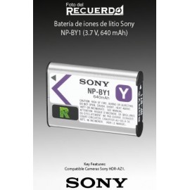 Batería de iones de litio Sony NP-BY1 (3.7 V, 640 mAh)