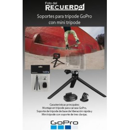 Soportes para trípode GoPro con mini trípode