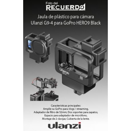 Jaula de plástico para cámara Ulanzi G9-4 para GoPro HERO9 Black