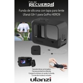 Funda de silicona con tapa para lente Ulanzi G9-1 para GoPro HERO9