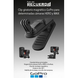 Clip giratorio magnético GoPro para determinadas cámaras HERO y MAX