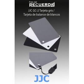 JJC GC-2 Tarjeta gris / Tarjeta de balance de blancos