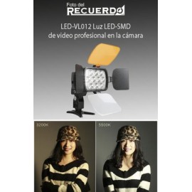 LED-VL012 Luz LED-SMD de video profesional en la cámara