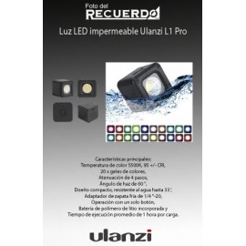 Luz LED impermeable Ulanzi L1 Pro