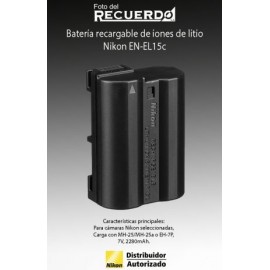 Batería recargable de iones de litio Nikon EN-EL15c