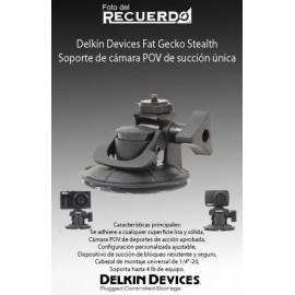 Delkin Devices Fat Gecko Stealth Soporte de cámara POV de succión única