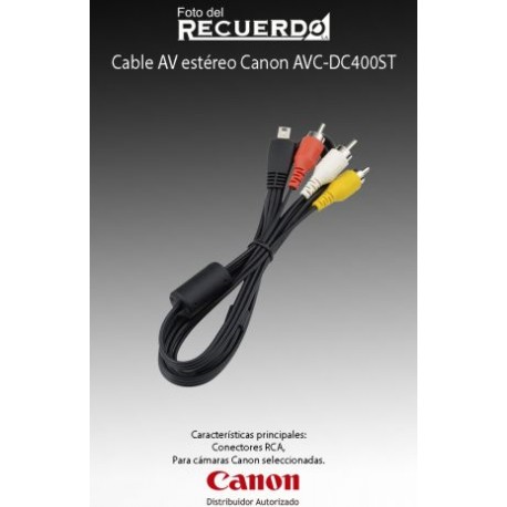 Cable AV estéreo Canon AVC-DC400ST