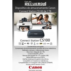 Dispositivo de almacenamiento Canon Connect Station CS100 de 1 TB