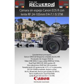 Cámara sin espejo Canon EOS R con lente RF 24-105mm f/4-7.1 IS STM