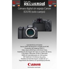 Cámara digital sin espejo Canon EOS R5 (solo cuerpo)