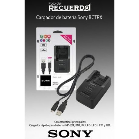 Cargador de batería Sony BCTRX