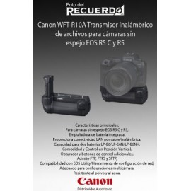 Canon WFT-R10A Transmisor inalámbrico de archivos para cámaras sin espejo EOS R5 C y R5