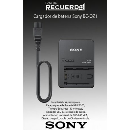 Cargador de batería Sony BC-QZ1