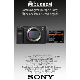 Cámara digital sin espejo Sony Alpha a7C (solo cuerpo, negro)