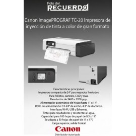 Canon imagePROGRAF TC-20 Impresora de inyección de tinta a color de gran formato