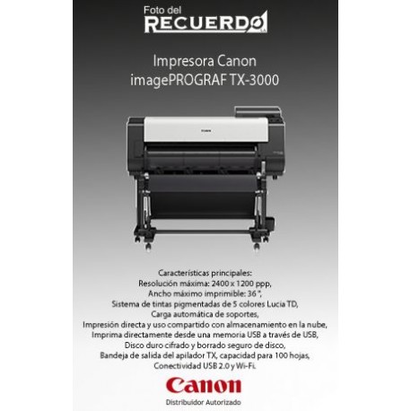 Impresora Canon imagePROGRAF TX-3000