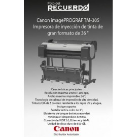 Canon imagePROGRAF TM-305 Impresora de inyección de tinta de gran formato de 36 "