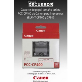Cassette de papel tamaño tarjeta PCC-CP400 de Canon para impresoras SELPHY CP900 y CP910
