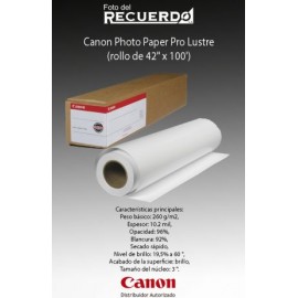 Canon Photo Paper Pro Lustre (rollo de 42" x 100')