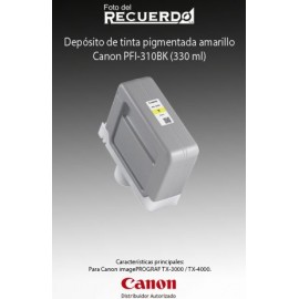 Depósito de tinta pigmentada amarillo Canon PFI-310BK (330 ml)