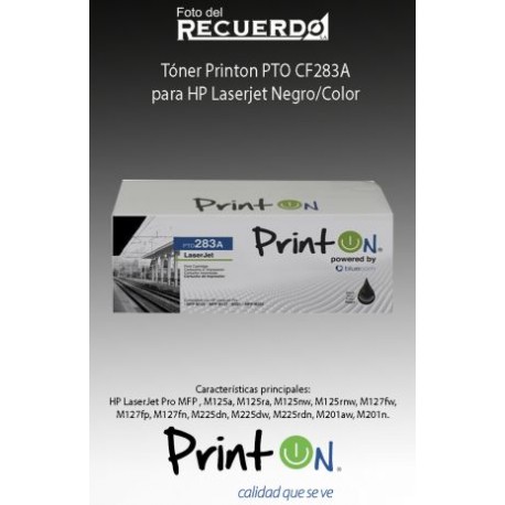 Tóner Printon PTO CF283A para HP Laserjet Negro/Color