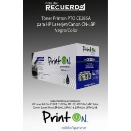 Tóner Printon PTO CE285A para HP Laserjet/Canon CN-LBP Negro/Color