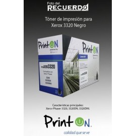 Tóner de impresión para Xerox 3320 Negro