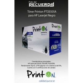 Tóner Printon PTOE505A para HP Laserjet Negro