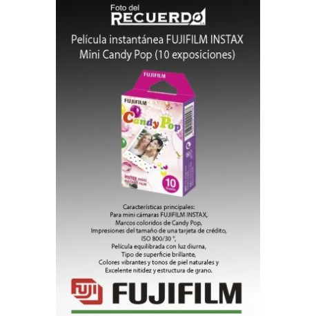 Película instantánea FUJIFILM INSTAX Mini Candy Pop (10 exposiciones)