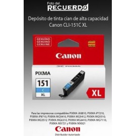 Depósito de tinta cian de alta capacidad Canon CLI-151C XL