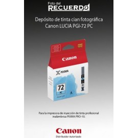 Depósito de tinta cian fotográfica Canon LUCIA PGI-72 PC