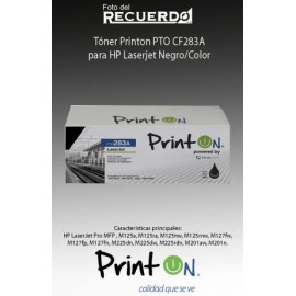 Tóner Printon PTO CF283A para HP Laserjet Negro/Color