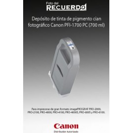 Depósito de tinta de pigmento cian fotográfico Canon PFI-1700 PC (700 ml)