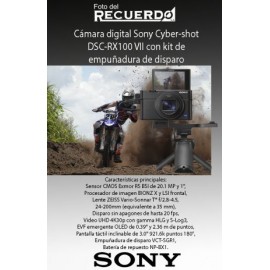 Cámara digital Sony Cyber-shot DSC-RX100 VII con kit de empuñadura de disparo