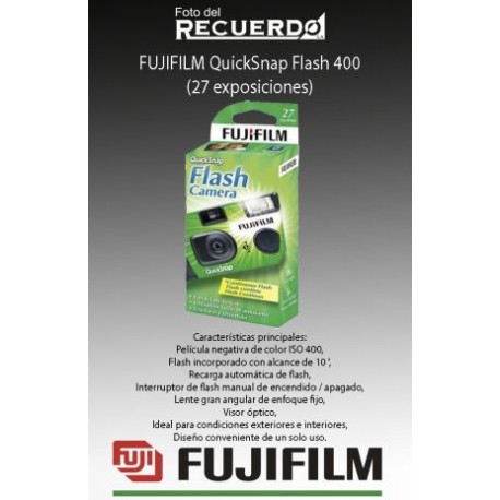 FUJIFILM QuickSnap Flash 400 (27 exposiciones)