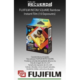 FUJIFILM INSTAX SQUARE Rainbow Instant Film (10 Exposures)