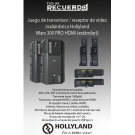 Juego de transmisor / receptor de video inalámbrico Hollyland Mars 300 PRO HDMI (estándar)