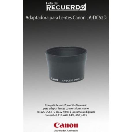 Adaptador Para Lentes Canon LA-DC52D