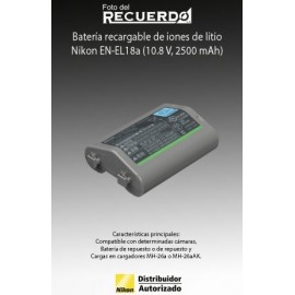 Batería recargable de iones de litio Nikon EN-EL18a (10.8 V, 2500 mAh)