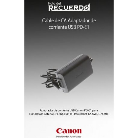 Cable de CA Adaptador de corriente USB PD-E1