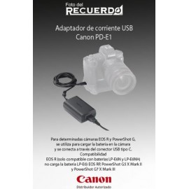 Adaptador de corriente USB Canon PD-E1