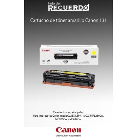Cartucho de tóner amarillo Canon 131