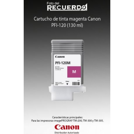 Cartucho de tinta magenta Canon PFI-120 (130 ml)