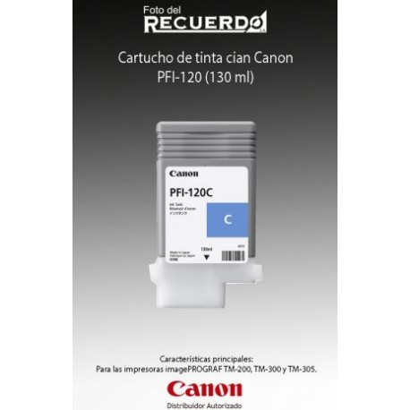 Cartucho de tinta cian Canon PFI-120 (130 ml)